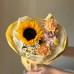 Авторский букет с подсолнухом  №100